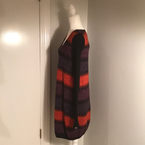 MISS SIXTY MULTICOLOR LONG SlEEVE SWEATER DRESS - Picture 3 of 7